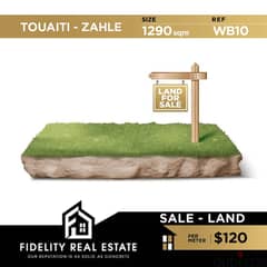 Land for sale in Touaiti Zahle WB10