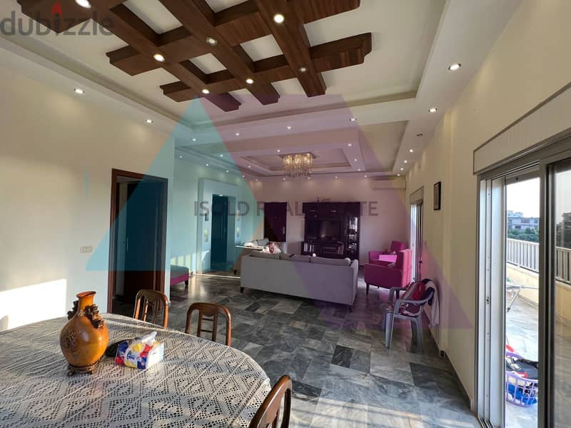 decorated 3 bedroom apartment + sea view for sale in Blat / Jbeil 1