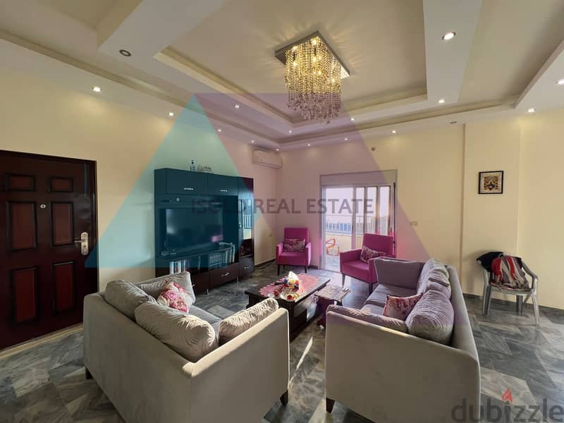decorated 3 bedroom apartment + sea view for sale in Blat / Jbeil 4