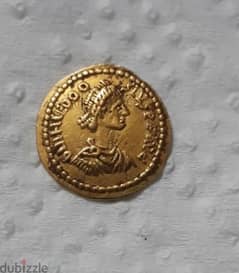 Theodosius II Eastern Roman  gold coin Tremissis year 425 AD 1.44 gr