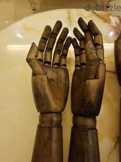 2 vintage wooden arms hands for decoration 80$