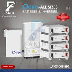 DEYE INVERTER & LITHIUM