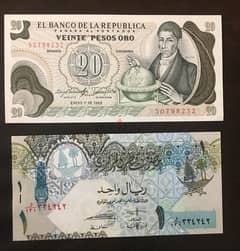 2 UNC banknotes