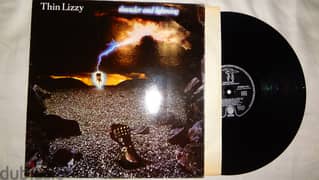 Thin Lizzy " thunder and lightening" vinyl album