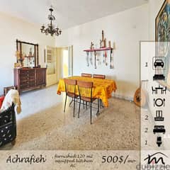 Ashrafieh | Furnished/Equipped 2 Bedrooms Apart | Parking Lot | ACs