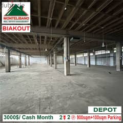 3000$ Depot for rent located in Biakout