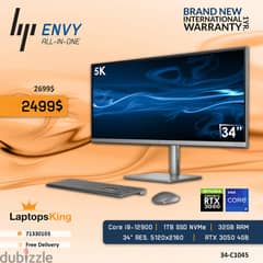 HP Envy AIO 34-C1045 Core i9 34" 5k Desktop Computer Offer