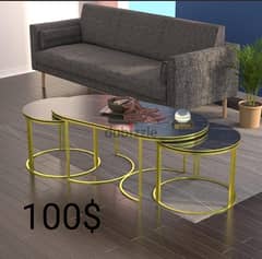 Coffee Table & 2 Side Tables