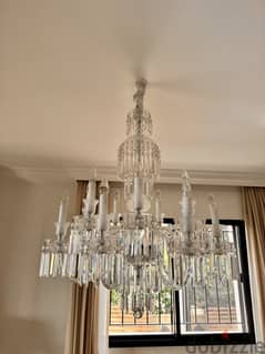 2 crystal chandeliers for sale . ثريا كريستال للبيع عدد ٢