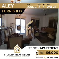 Apartment for rent in Aley furnished WB27