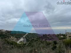 A 800 m2 land having an open mountain/sea view for sale in Ras osta