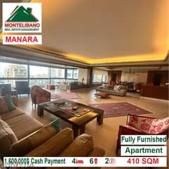 1,600,000$ Cash Payment!! Apartment for sale in Manara!!