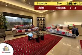 Jeita 195m2 | 40m2 Terrace | High End | Open View | Decorated | EL |
