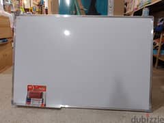 double side aluminum white board 80 x 120 cm + 3 white board marker