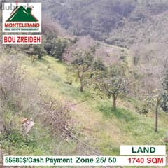55680$!! Land for sale located in Bou Zreidi