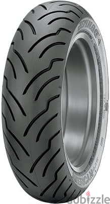 180 65B 16 81H Dunlop American Elite Rear Motorcycle Tire Black Wall