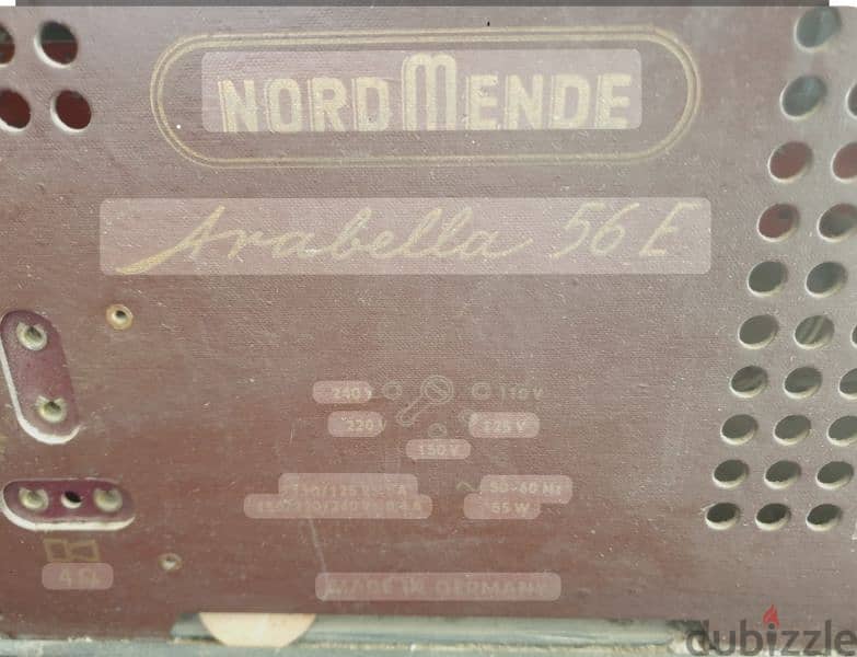 vintage Nordmende Arabella 56 E/3D,1955,made in Germany 2