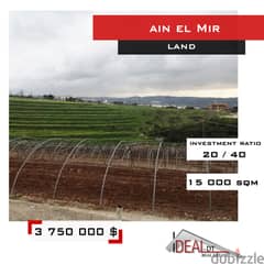 Land for sale in Jezzine  Ain El Mir 2000 sqm  ref#jj26069