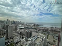 High-Floor Apartment for Sale in Mar Mikhael with  Open Sea view