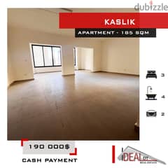 Apartment for sale in Kaslik 185 sqm ref#ma5102