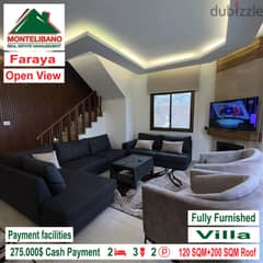 Villa for Sale in Faraya !!! Fully Furnished & Decorated!!!