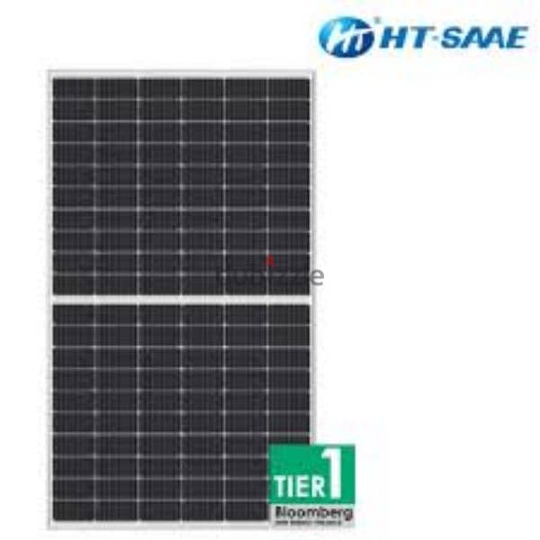 Solar panel HT-SAAE 550 w  Grade A  certified USA Pvel tier1 Bloomberg 1