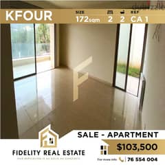 Apartment for sale in Kfour CA1