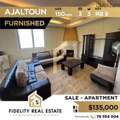 Apartment for sale furnished in Ajaltoun RB9 0
