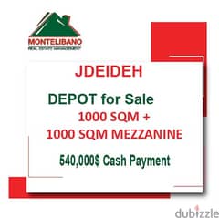 540000$!! Depot for sale located in Jdeideh