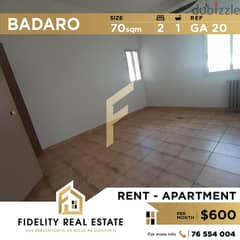 Apartment for rent in Badaro GA20