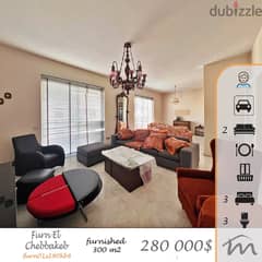 Furn El Chabbak | 300m² | 4 Balconies | Furnished & Equipped | Catchy