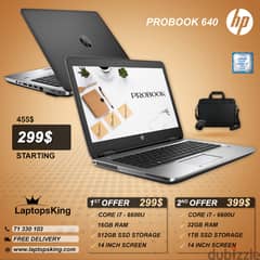 HP PROBOOK 640 CPU i7 LAPTOP