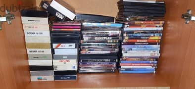 collection of DVD movies and cassettes 0
