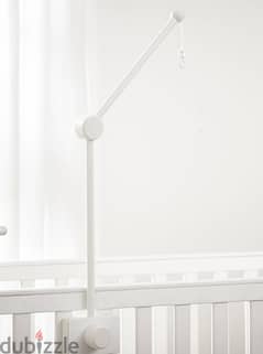 pottery barn crib musical and arm stick