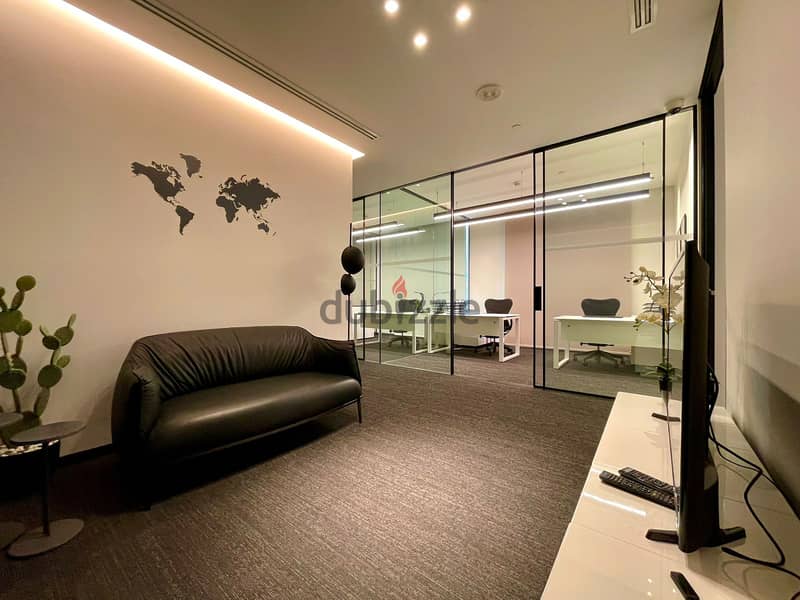 JH24-3362 Furnished office 270m for rent in Achrafieh, $ 4,333 cash 6