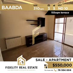 Apartment for sale in Baabda ND10