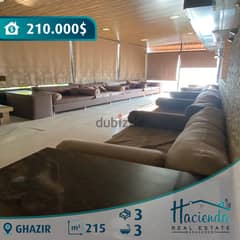 Huge Apartment For Sale In Ghazir شقة  للبيع في غزير 0