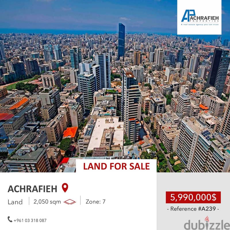 Land For Sale In Achrafieh, Prime Location 0