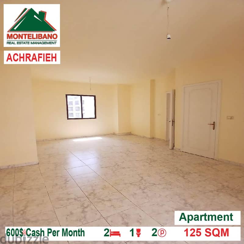 600$!! Apartment for rent located in Achrafieh 0
