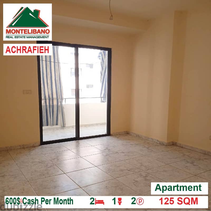 600$!! Apartment for rent located in Achrafieh 2