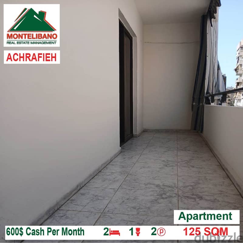 600$!! Apartment for rent located in Achrafieh 3