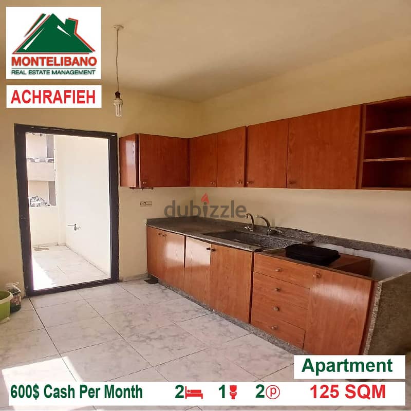 600$!! Apartment for rent located in Achrafieh 4