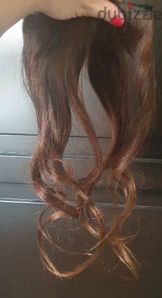 2 extensions, natural hair, blonde color, one=50$ 1