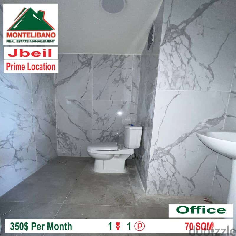 prime location !!! 350$ Office for rent in Jbeil!!! 1
