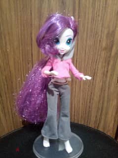 RARITY MY LITTLE PONY EQUESTRIA great Hasbro doll long purple hair=16$
