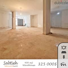 Sabtiyeh | 400m² Warehouse | High Ceiling | Easy Access | Prime