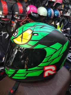 helmet HJC RPHA10-plus Jorge Lorenzo Green Mamba weight 1300 (used)