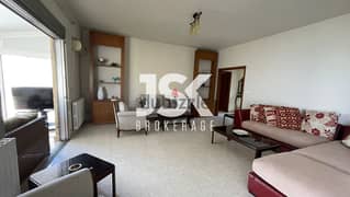 L15199-Spacious Furnished Apartment For Rent In Broumana