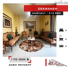 Apartment for sale in Dekwaneh 215 sqm ref#jpt22126