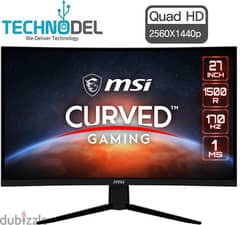 MSI G273CQ 27" 2K 170HZ WQHD Curved Gaming Monitor